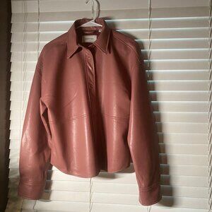 Aritzia - Babaton Bottom-up - Vegan Leather powder pink - Size Small